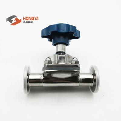 China Dairy Equipments SS316L Diaphragm Valve TC End for sale