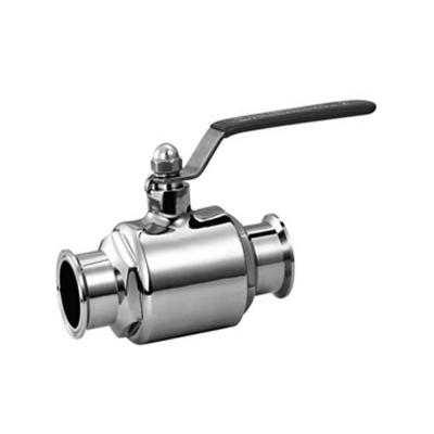 China SS304 Stainless Steel General Sanitary Straight 2pcs Ball Valve for sale