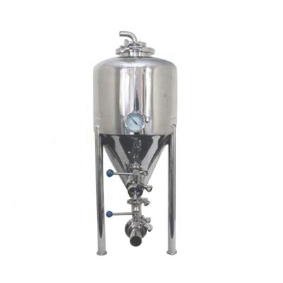 China food & Beverage Plant Sanitary Stainless Steel Glycol Coated Conical Fermenter for sale