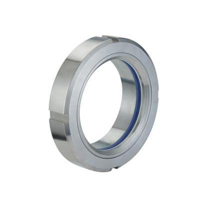 China Sanitary Type Sight Window Stainless Steel SS304 Stainless Steel Union Glass Treatment WELD for sale