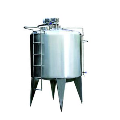 China food & Beverage Factory SS304 Stainless Steel Sanitary Vertical Milk Storage Cooling Mixing Tank for sale