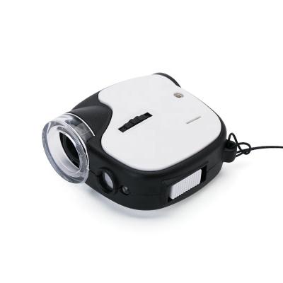 China TH-7004D 55X High Power Adjustable Focus LED and UV Lights Mini Pocktable Optical Loupe Magnifier for sale