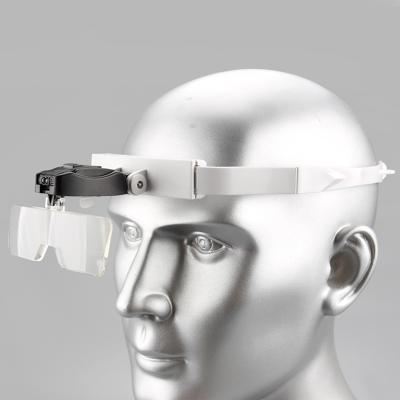 China Widely Used TH-9201 Head Mounted New Design High Power Professional Head LED Headband Magnifier for sale