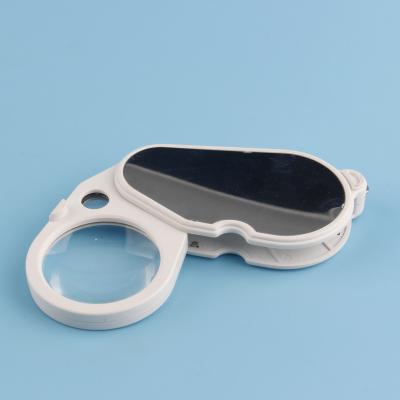 China Double Lens Acrylic Pocket LED Foldable Magnifier TH-600115 for sale