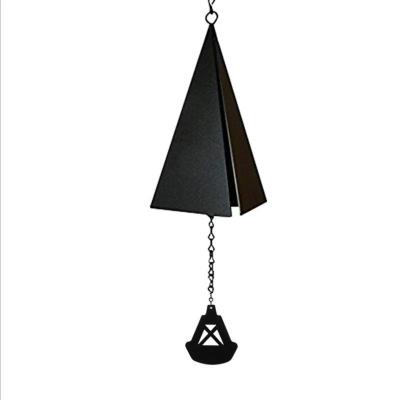 China Triangle Antique Imitation Creative Iron Pendant Wind Chimes Metal Window Hanging Ornaments for sale