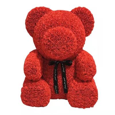 China 2022 Fashional gift manufacturers valentines day wholesale teddy bear wedding decoration table centerpiece handmade foam bear for sale