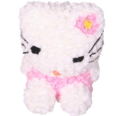 China Fashional Gift Colorful Cat Manufacturers Decorations Artificial KT Flower For Gift Box for sale