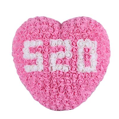 China Fashional Gift Valentine's Day Thanksgiving Factory Supply Foam Directly Rose Heart Rose Flower Heart For Valentine's Day Love Heart for sale