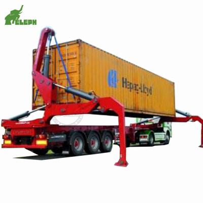 China Truck Trailer 3 Axle Low Bed Trailer Container 20ft Side Loader Trailer For Sale for sale