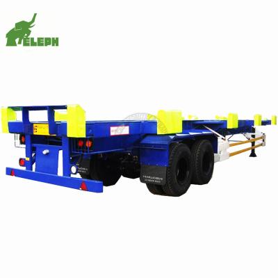 China Truck Trailer 40 Ton Dolly Skeleton Semi Trailer 40FT Left End Container Trailer for sale