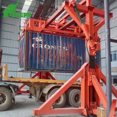 China Truck Trailer 90 Degree 20FT 40FT Container Overturn Machine Hydraulic Container Scales Bulk Materials Loading and Unloading Equipment for sale