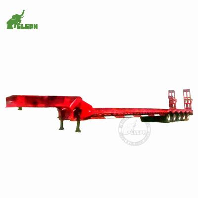 China Truck Trailer Professional Make Heavy Duty 4Lines 8axles / 5Lines 10axles Lowbed Semi Truck Trailer for sale