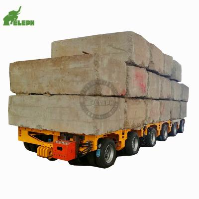 China Heavy Duty Horse Trailer Flatbed Truck Semi Trailer Modular Platform Truck Trailer for sale