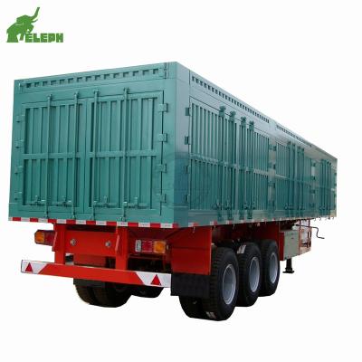 China High Efficiency 3 Axle 50 Ton 60 Ton Cheap Cargo Box Semi Truck Trailer for sale