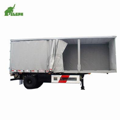 China Truck Trailer Cost Performance 20ft/40ft Van Box High Cargo Truck Side Curtain Side Truck Trailer for sale