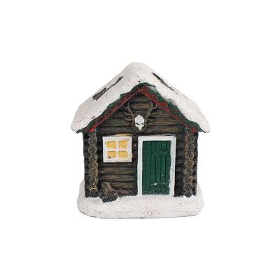 China Ceramic Hanging Charms Christmas Tree Ornament Resin Gingerbread House Ornament for sale