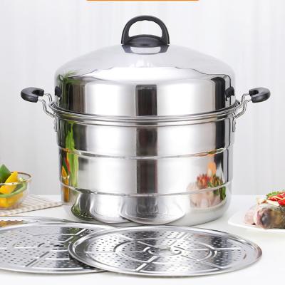 China High Quality Five Layer Stainless Steel Steamer Pot Kitchen Steamer Multifunction Telecom Steamer Viable Large Specifications for sale