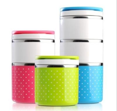 China Freshness Preservation 1/2/3 Layer By Layer Leak Proof High Quality Inner SUS304 Lunch Box For Kids Plastic Bento Box for sale