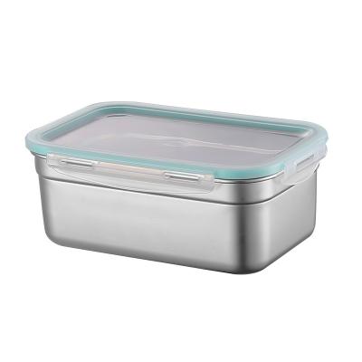 China Freshness Preservation Stainless Steel Lunch Box Leakproof Insulated Metal Lunch Box Factory Direct Sales for sale