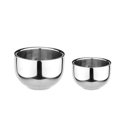 China Viable stainless steel rice bowl double layer high quality and durable factory direct sales for sale