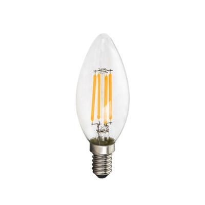 China Illumination Dimmable/Non-dimmable C35 LED 4W filament bulb led long filament bulbs 4W e14 socket led bulb for sale