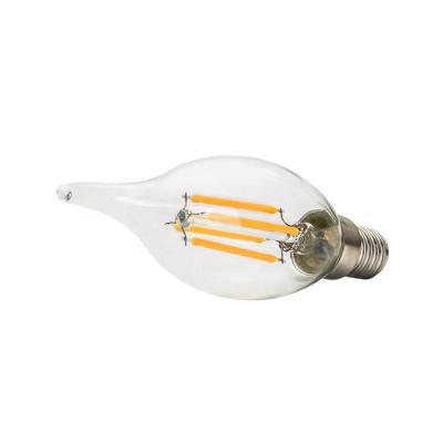 China Illumination E14 dimmable filament led bulb, 4W led filament lamp, dimmable led filament bulb light for sale