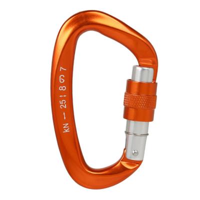 China Heavy Industry Carabiner Clips With Screw Gate , Carabiners Raising Clips With 10mm Diameter Aluminum Rod for sale