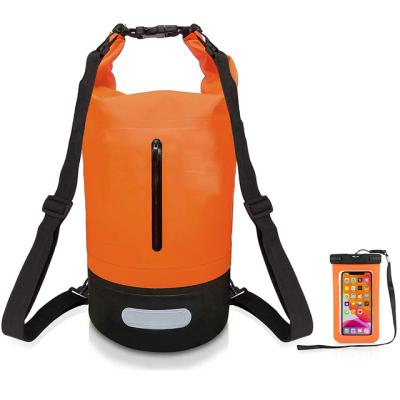 China Outdoor Camping Hiking Traveling Waterproof Dry Bag, 5L/10L /20L/30L Waterproof Floating Backpack With Double Shoulder Strap Light Weight Dry Bags For Kayaking for sale