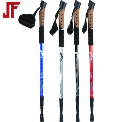 China Walking Stick Cane Outdoor Products Outdoor Climbing Trekking / Walking / Hiking Pole Set Aluminum for sale