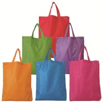 China Wholesale waterproof custom polyester shopping tote bags with your own logo for sale