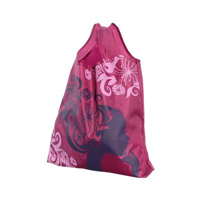 China New customized disposable foldable polyester travel shopping tote nylon bag for sale