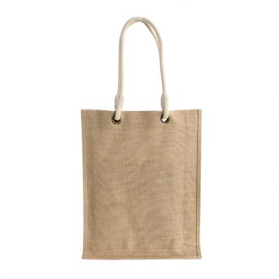 China Wholesale high quality customized printed carry cheap nature shopping tote handle jute bag for sale