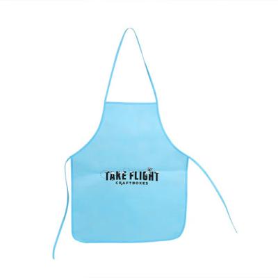 China Non woven apron plastic reusable non woven hygienic disposable apron with custom logo for sale