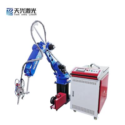 China Hotels Six-axis Arm Span 1510 Fiber Laser Welding Machine Axis Vacuum Robotic Vacuum Welding Robot Arm For Welding for sale