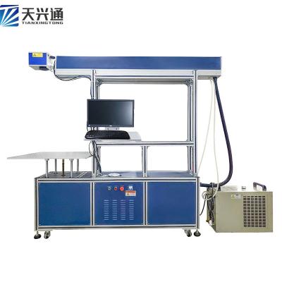 China CO2 Laser Marker Deep Marking Engraver with 800X800mm Galvo Scan Head Laser Marking Dynamic Focus 600X600mm and 2.5D Sector Marking for sale