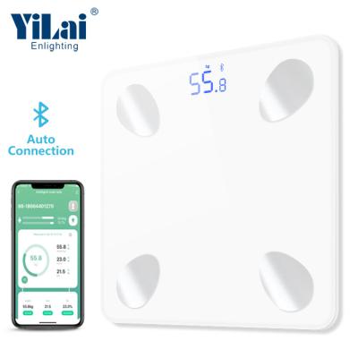 China New function PORTABLE with smart blue smart body dialing smart 18 values ​​body body fat scale bmi scale tuya app smart tooth scale for sale