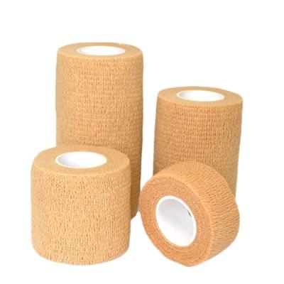 China Nonwoven Waterproof Medical Compression Bandage For Knee Self Adherent Cohesive Elastic Bandage for sale