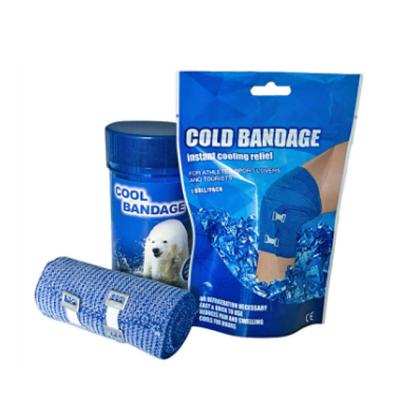 China Spandex/Cotton Cool Product Medical Instant Ice Cold Bandage With ISO CE Selling Pain Relief And Compress Ice Therapy Bandage for sale