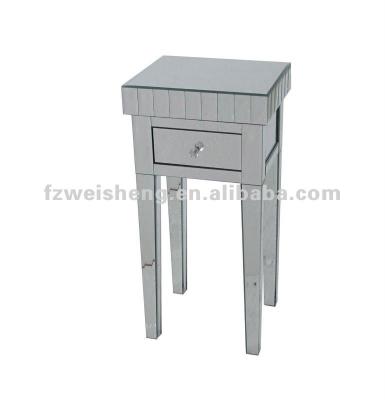 China DINING TABLE One Drawer Mirrored Side Table / Telephone Table / Bedside Table for sale