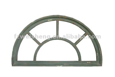 China WALL Antique Semicircle Mirror Wood Frame for sale