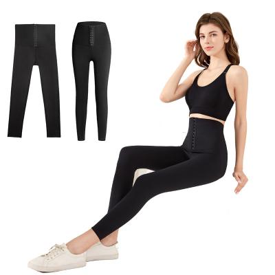 China LIGHTWEIGHT CONSTRUCTION Good Quality Antibacterial Hip Enhancer Tight Legging Sweat Shaper Private Label Yoga Pants Waist Trainer Pants Gaiters for sale