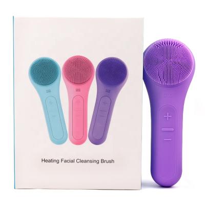 China Manufacturer Custom Packaging Vibrating DEEP CLEANSING Radio Charging Waterproof Facial Cleansing Sweep Silicone For Women Beauty for sale