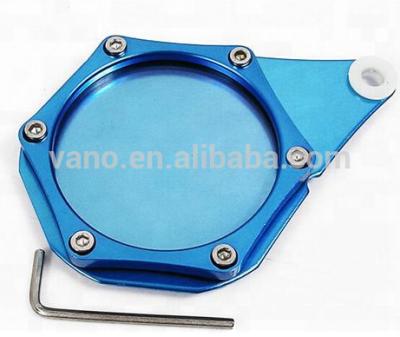 China Reusable Motorcycle Scooter G Scooter G Hexagon Aluminum Alloy Material Anodized Anodized Wrapping Fit For Fazer 8 Metal Automotive Sticker Waterproof Blue Holder for sale