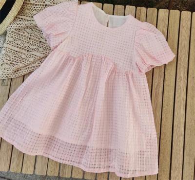 China Cute Kids Girls Breathable Dress Children Clothing Summer Breath Sleeve Girls Sweet Princess Dress For Kids for sale