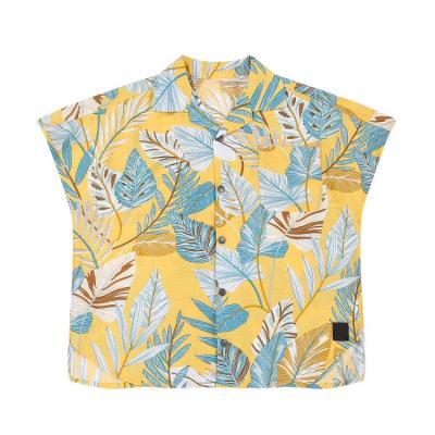 China Wholesale High Quality Summer Style Short Sleeve Hawaiian Rayon Printed Short Sleeve Boys Shirts for sale