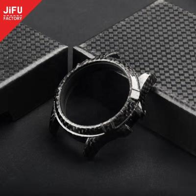 China Unique 3K Twill Carbon Fiber Thin Pure Wrist Watch Parts Watch Case For Watch Accessories for sale