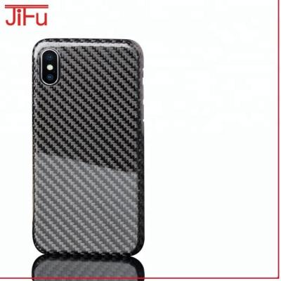 China Newest 3K Twill Glossy Surface 100% Carbon Fiber Phone Case Slim For iphoneX for sale