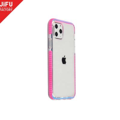 China 2020 Shockproof Newest Two Tone Clear PC Anti-drop Cell Phone Case For iPhone11/11pro/Max 11pro for sale