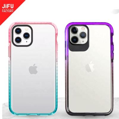 China China Cell Phone Manufacturer Shockproof Case Dual Color Phone Case For iPhone 12 Cell Phone Case TPE+PC+TPU for sale