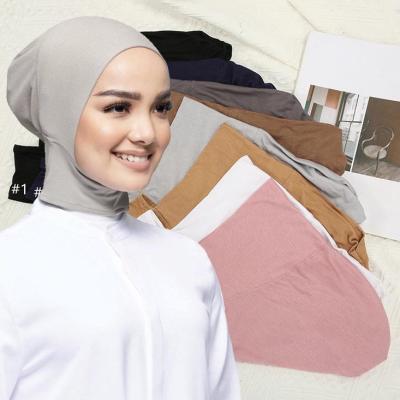 China New Hot Selling Yibaoli Casual Inner Stretch Underscarf Muslim Women Hijab Hat For Hijab for sale